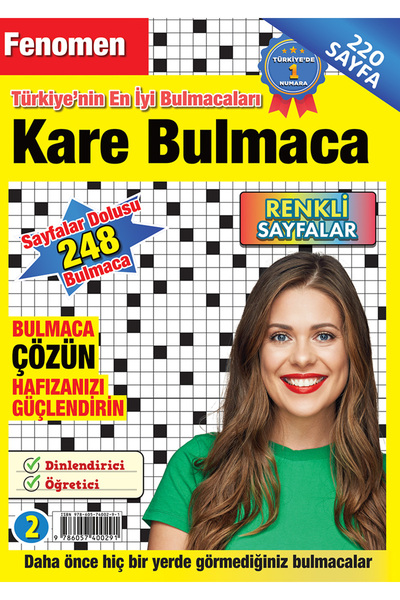 Fenomen Yayıncılık Kare Bulmaca 002