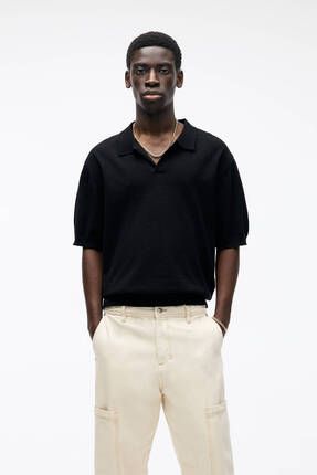 Pull Bear Havlu Orme Kuma l Ve K sa Kollu Polo Yaka T shirt Fiyat Yorumlar Trendyol