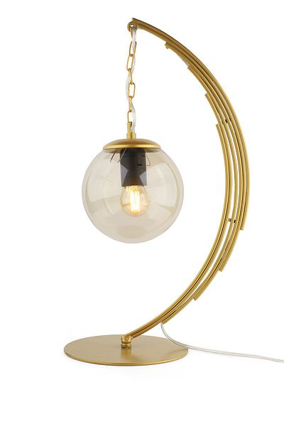 Begüsa Gold Honey Glass Ayko Table Lamp