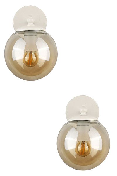 Begüsa Rain Sconce 2 Pieces White-honey Glop Glass