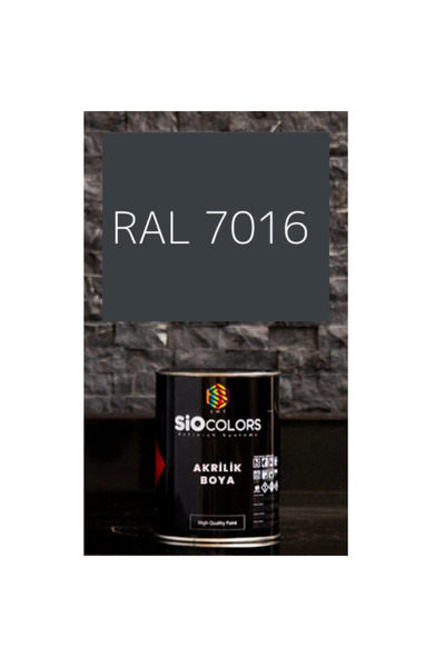 sıocolors METAL-ÇELİK-AHŞAP ÖZEL YAPIM AKRİLİK BOYA (GRİ TONLARI)1LT+BOYA FIR...