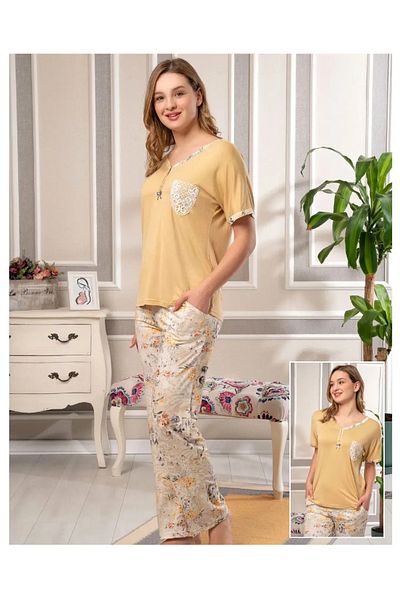 Bone Pijama Bone 5836 Set pijamale din viscoză cu model