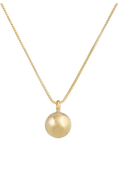 ELLI Halskette Damen Kugel Anhänger rund Basic Trend Blogger Minimal aus 925 Sterling Silber