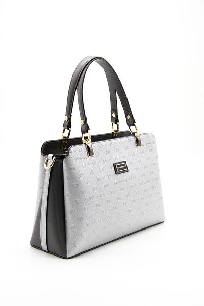 Silver Polo Anthracite SP972 - Silver Colored Silver Polo Women's Handbag