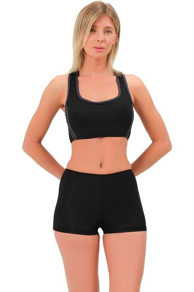 Argisa Ριγέ σορτς Swimming Bikini 5509 Black Smoked