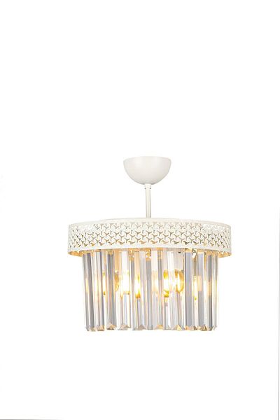 Begüsa Citrus 3rd White Lux Crystal Stone Chandelier