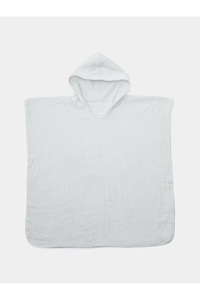 LIWOGY منشفة موسلين للأطفال والرضع بغطاء للرأس / معطف موسلين بغطاء للرأس / رد...