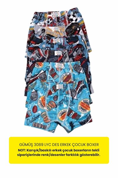 Gümüş İç Giyim Παιδικό μπόξερ Lyc Des 3089 Silver