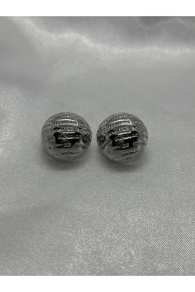 lysiaaccessory Silver Top Steel Earrings