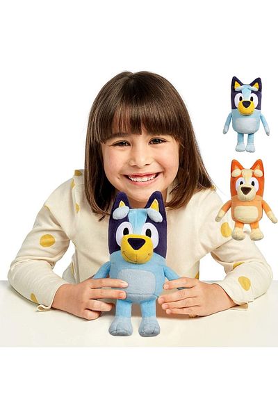 babyfoxx Blue Bingo Dog Family Soft Quality Imported Plush Toy 2-Piece 28 cm Gift Sleeping Companion
