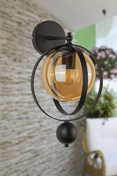 Begüsa كوكب المشتري الشمعدان زجاج العسل الأسود