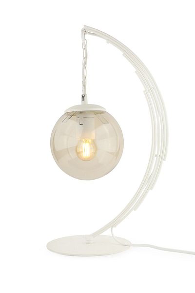 Begüsa White Honey Glass Ayko Table Lamp