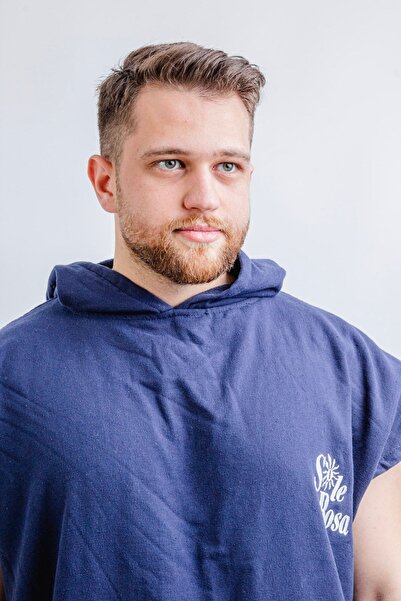 Sole Rosa Πετσέτα θαλάσσης Solenrosa Poncho Navy Blue