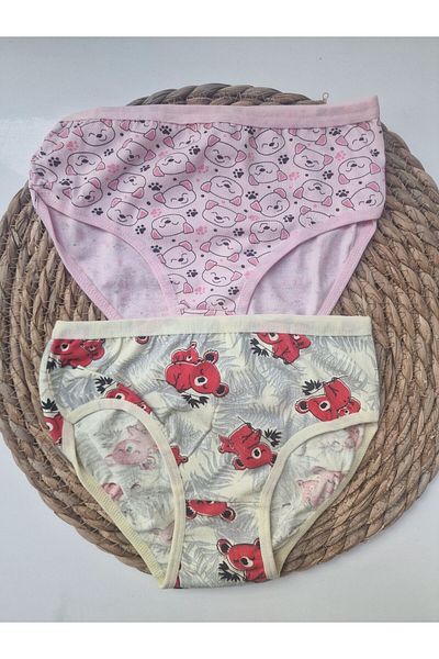 LİA Underwear Patterned Girl's Panties Set of 2