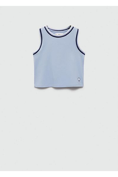 MANGO Kids Tricou Albastru Pentru Copii