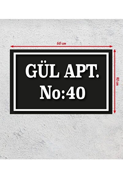 Ender Apartman Tabelası 60x40cm Apartman Site İsimliği