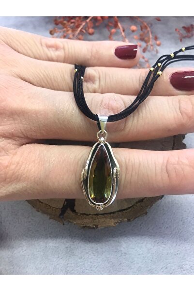 NSA SILVER Renk Değiştiren Zultanit Sultanit Taşı Gümüş Kolye 925 Ayar