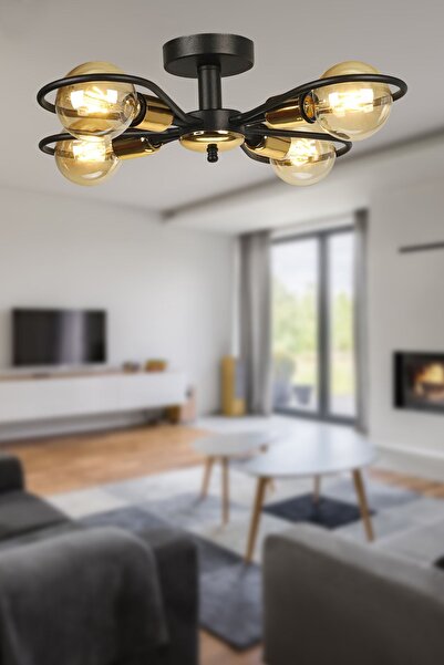 Begüsa Kasım 4.lü Avize Siyah