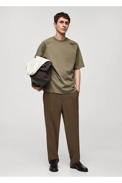 MANGO Man Μπλουζάκι 100% βαμβακερό Relaxed Fit