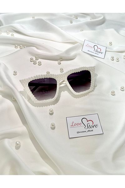 LoveStore Special Design Photo Shoot Sunglasses for Bride - Accessory with Pearls