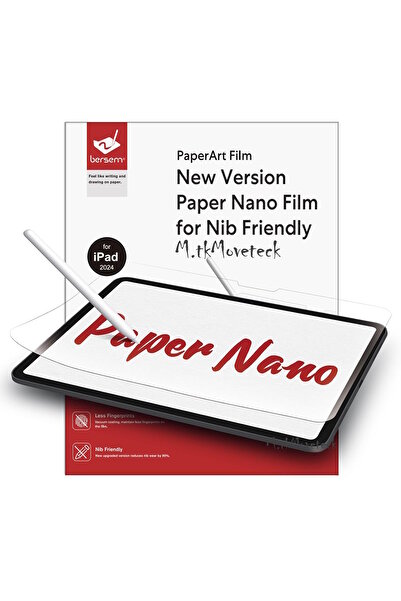 m.tk moveteck İpad Pro 13 inç M4 2024 Uyumlu Paper Like Ekran Koruyucu Kağıt ...