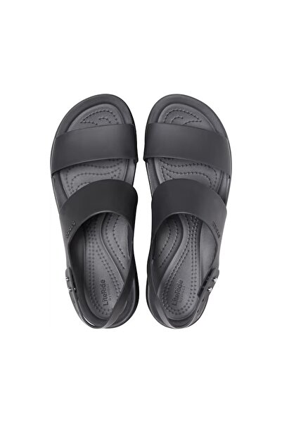 Crocs Brooklyn Low Wedge - Women's Black Slippers206453-060