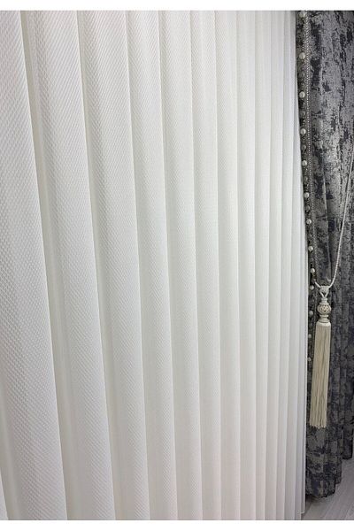 Brillant New Background Plain Tulle Curtain 1/3 Tight Pleat