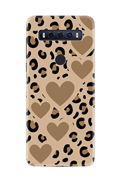 TCL 10 Se Kılıf Desenli Baskılı Silikon Love Leopar STK:8