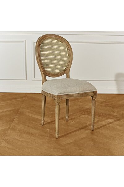 Alaylı Mobilya Koltuk Döşeme Alex (2 ADET) Ahşap Sandalye - Hasırlı Mutfak Sa...