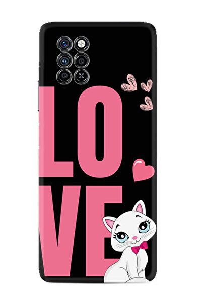 alinacepstore Infinix Note 10 Pro Kılıf Desenli Baskılı Silikon Sweety Cat ST...