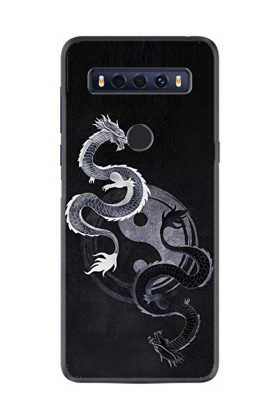 TCL 10 Se Kılıf Desenli Baskılı Silikon Ying Yang  STK:51