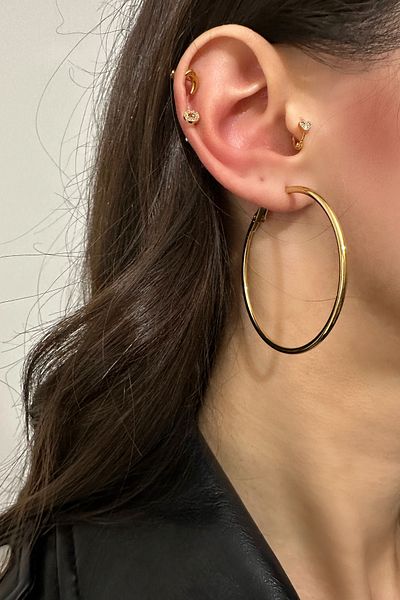 Okko Store Steel Hoop Earrings