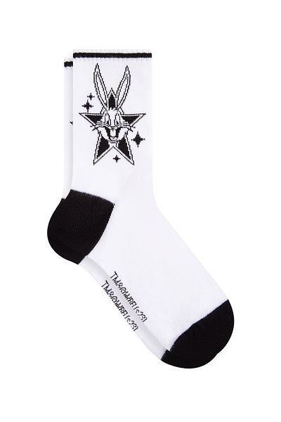 Mavi Bugs Bunny Printed White Socks 1912097-620