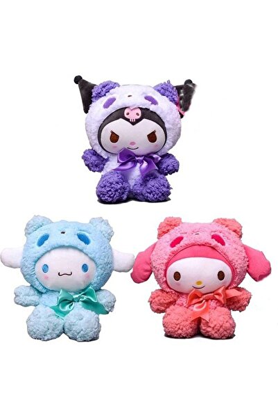 babyfoxx 3'lü 20 Cm Kuromi Melody Cinnamoroll Kaliteli Ithal Peluş Oyuncaklar...