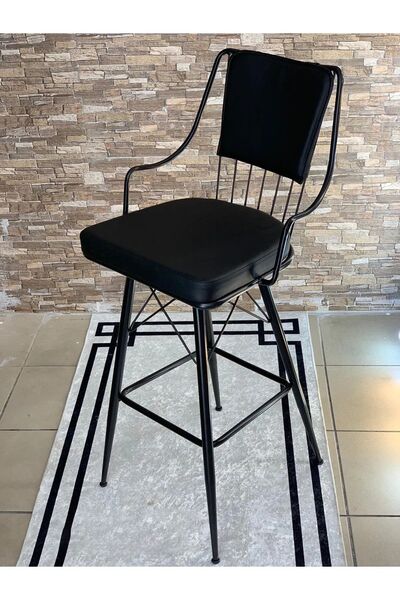 Alaylı Mobilya Koltuk Döşeme Venüs Metal Bar Sandalyesi - Suni Deri Sandalye ...