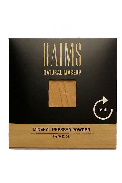 baims Refill Mineral Compressed Powder Organic Vegan Powder