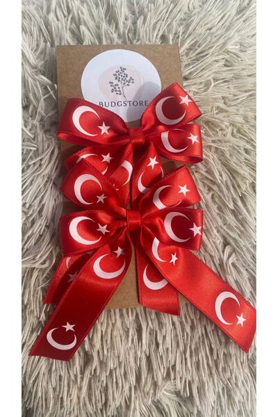 Budgstore 2 Li Türk Bayrağı Toka Seti 23 Nisan Bayram Okul Parti 29 ekim