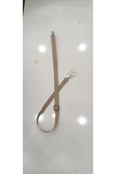 knitme Ρυθμιζόμενη δερμάτινη τσάντα μήκους 135 cm - Πέτρινο λουράκι 3 cm