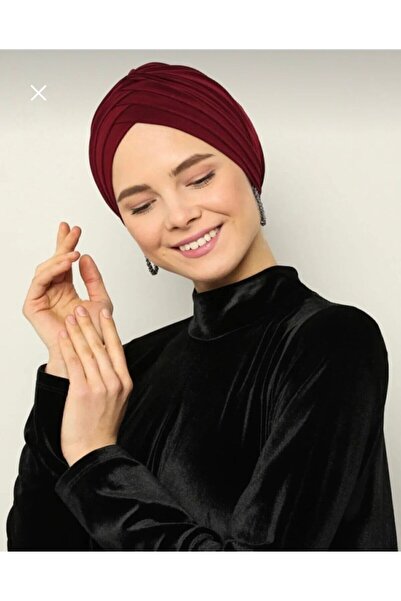 Sahra Şal Dünyası Turban negru pentru femei - Trei benzi încrucișate, gata pe...