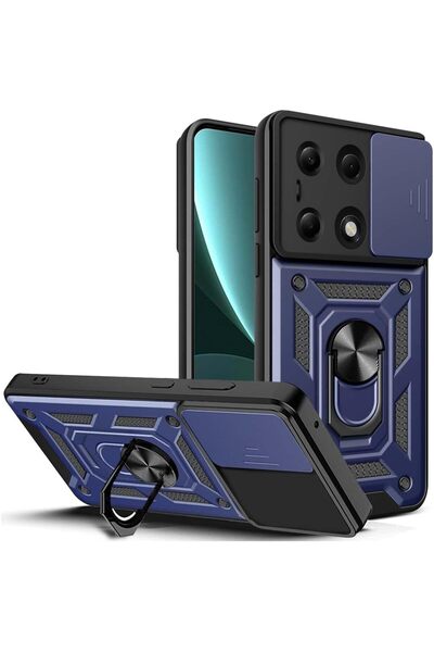 Rivor حافظة لهاتف Xiaomi Redmi Note 13 Pro 5G مع حامل منزلق للكاميرا ودبابات ...