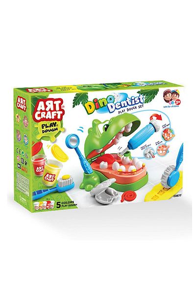 DEDE Dinosaur Dentist Play Dough Set