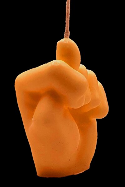 FANTASTİK SANAT ATÖLYESİ Amber Kokulu Dekoratif Hediyelik El Model Mum - 90 g...