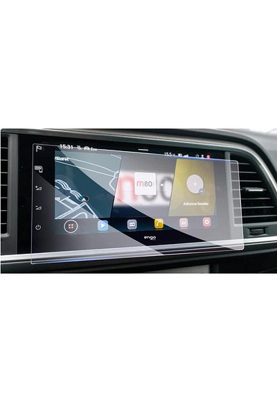 Engo Seat Ateca FR 9.2 - Transparent Matte Screen Protector, Multimedia