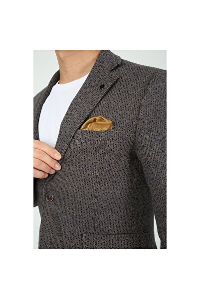 ACTUAL Blazer Slim Fit Blazer Single Jacket 7137 R4 Brown