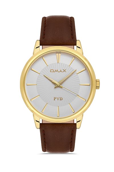 Omax Leather Men's Watch 00PR0045Q008
