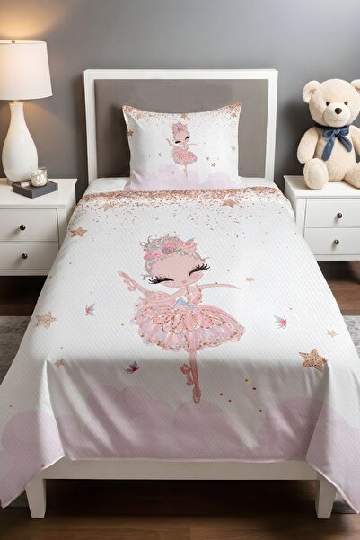 EVPANYA طقم بيكيه منقوش باللون الذهبي (160×230 سم)