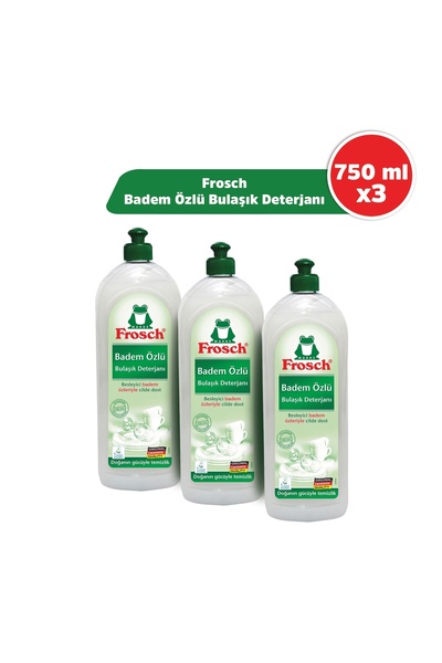 Frosch Badem Özlü Bulaşık Deterjanı 750ml 3'lü