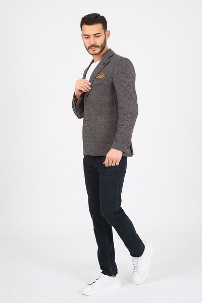ACTUAL Blazer Slim Fit Blazer Single Jacket 7137 R4 Brown