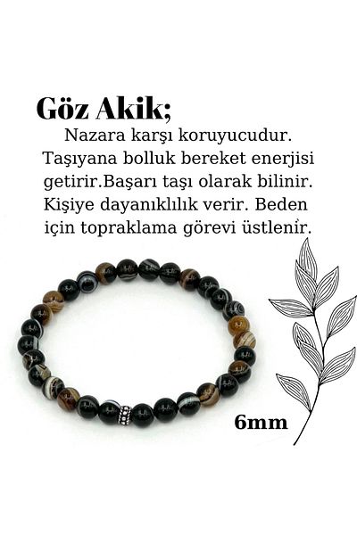 GÜMÜŞ VE TAŞ EVİ 6mm Diameter Eye Flux