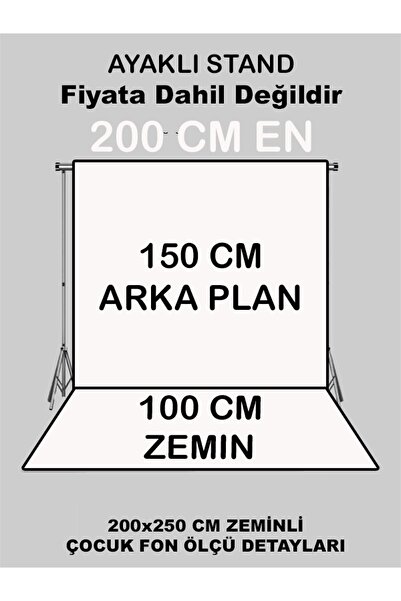 FONHANE 2x2.5 Mt Kumaş Üç Boyutlu Çocuk Stüdyo Fotoğraf Fonu - DUVAR ÖNÜ ÇİÇEK